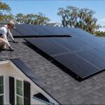 Solar panels being installed